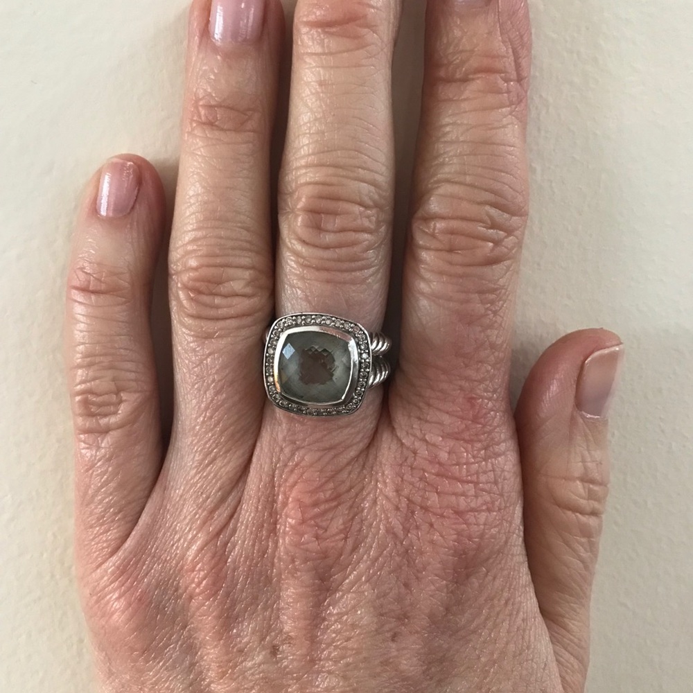 David Yurman Albion ring prasiolite 11 mm